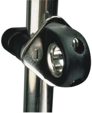 Sea Dog Line Stanchion Mount Fairlead with Stainless Insert, Nylon Fairlead with Stainless Steel Insert, Easy Roller Furling Line Routing, Wire Line Use, Black