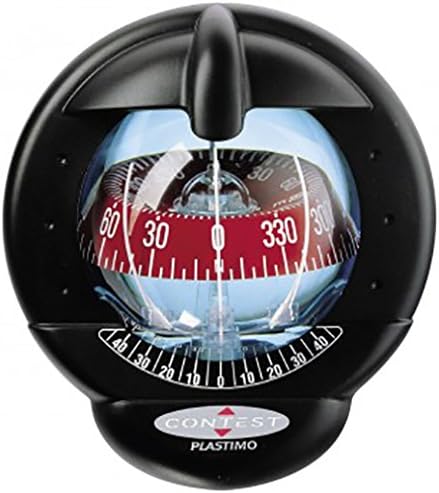Contest 101 Compass-Vertical Mount-Black Compass with RED Card- PLASTIMO 64416