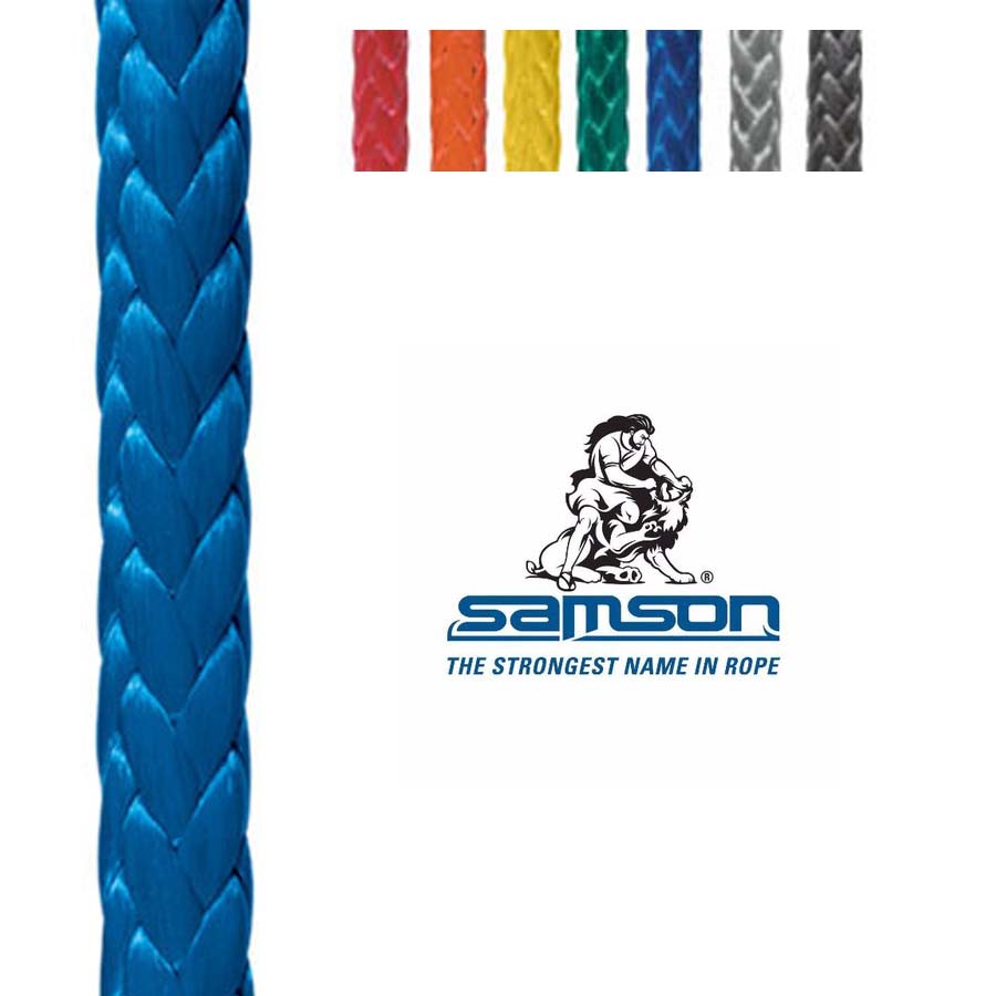 Samson Rope AmSteel Blue 12 Strand Braid Sailing Winch Yacht Dyneema Rope