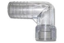 Forespar Elbow 1-1/2" Male Threads To 1-1/4" Barb Clear