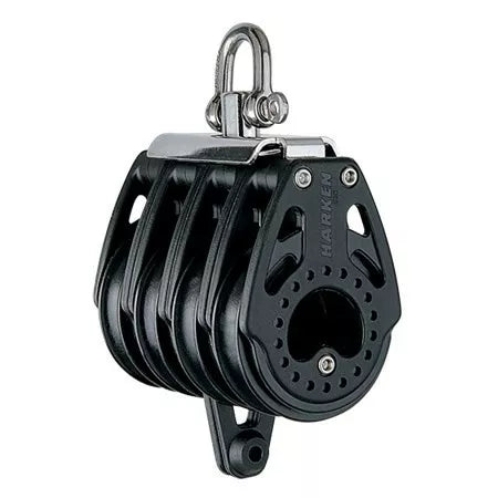 HARKEN 57mm Quad Block — Swivel, Center Becket