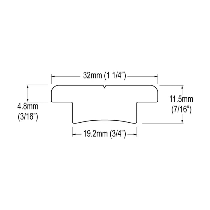 Ronstan Series 32 T-Track 3000mm Black