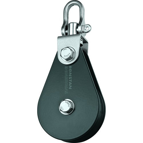 Ronstan Block, Single, 75mm Sheave, Swivel Shackle Head RON-RZ1700