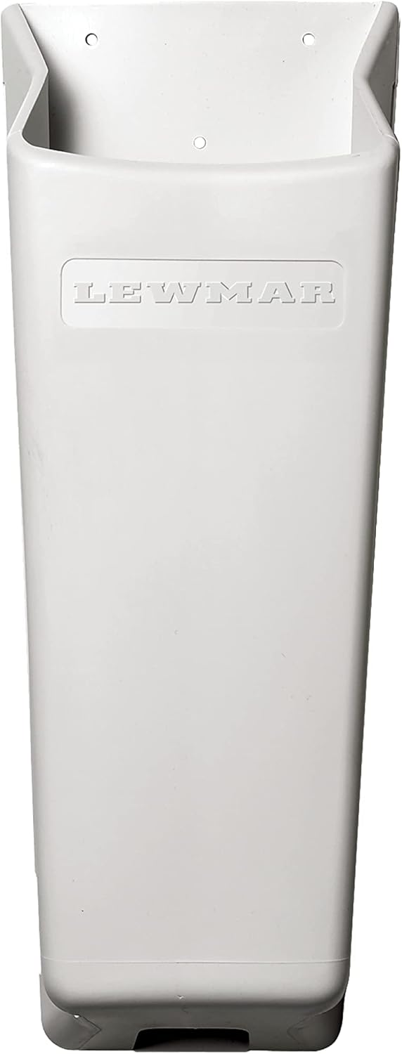 Lewmar Winch Handle Pocket for All Handles – 9-3/4" Long, self draining with Strong and Durable PVC Holder, fits one Standard or Lock-in Winch Handle, Installation Hardware not Included