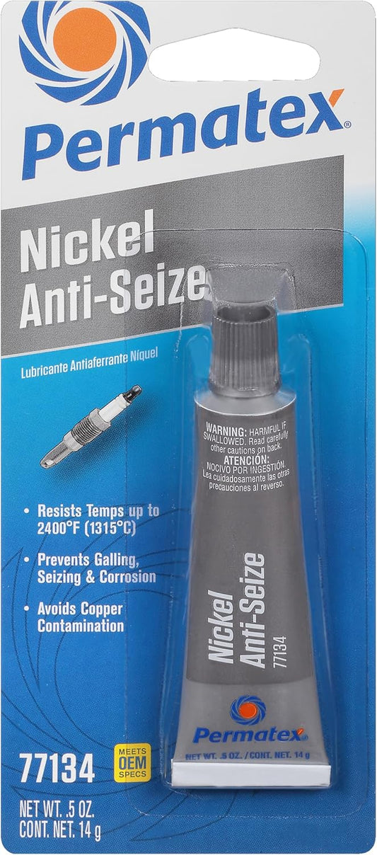 Permatex 77134 Nickel Anti-Seize Lubricant, 0.5 oz Tube