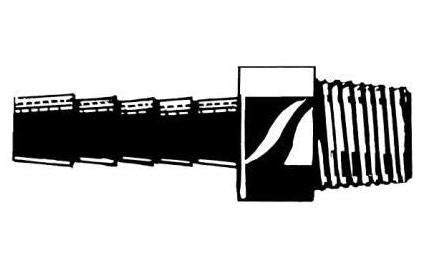 Forespar Tailpipe 1/4" Barb to 3/8" NPT Male Thread
