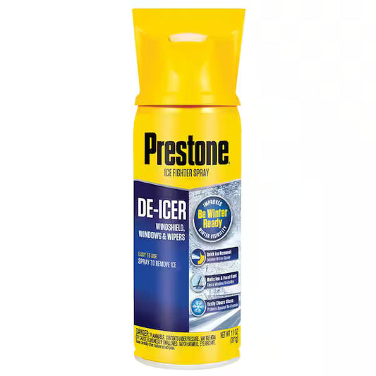 Prestone 11 oz. Spray Windshield De-Icer with Scraper Top AS242