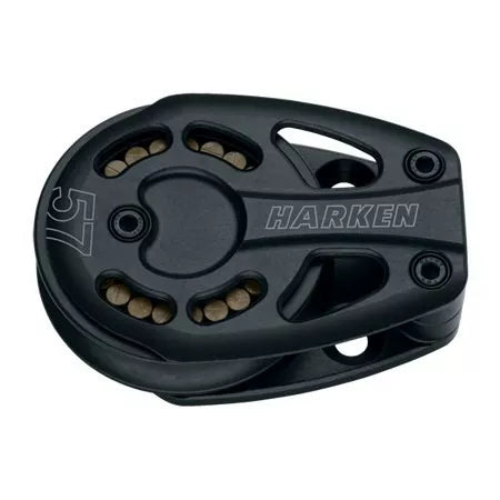 HARKEN Premium Sailing 57mm HL Black Magic Air Foot Boat Block, 57mm, Part 3220
