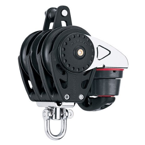 HARKEN 75mm Triple Carbo Ratchamatic Block w/Cam & Becket