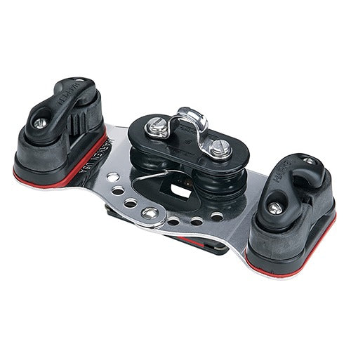 HARKEN Small Boat CB Car w/Fixed Sheaves & Cams