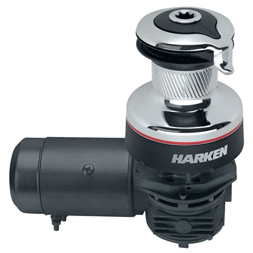 HARKEN Radial 2 Spd Electric ST Chrome Winch Horizontal Left Mount 12 Volt