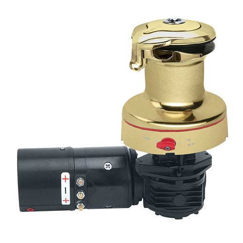 HARKEN 40 Rewind 12V Horiz Polished Bronze W/DF Ctrl Box-Left Winch