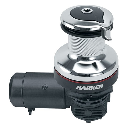 HARKEN Radial 3 Spd Electric ST Chrome Winch Horizontal Left Mount 12 Volt