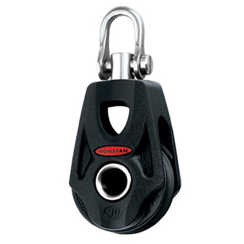 Ronstan Series 30 OrbitBlock,Single,SwivelShackleHead,Becket RON-RF35100D