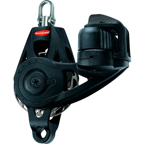 Ronstan Series 55 RT Orbit Block, Single Becket Cleat Swivel RON-RF56130