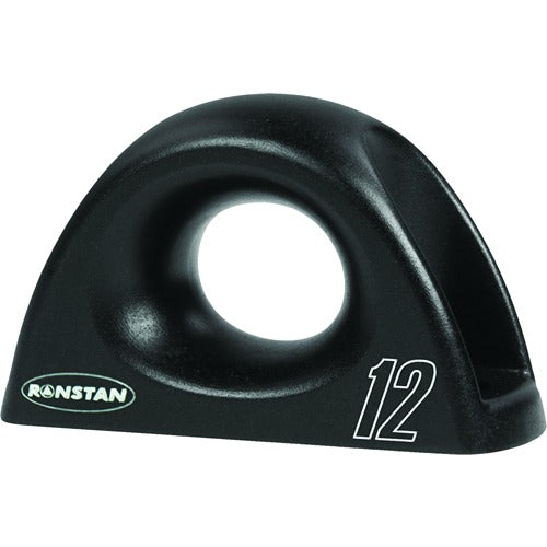 Ronstan Low Friction Fairlead, Single, Aluminum, Black, 12mm RON-RF8091-12