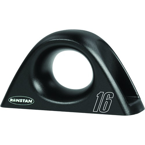 Ronstan Low Friction Fairlead, Single, Aluminum, Black, 16mm RON-RF8091-16