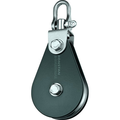 Ronstan Block, Single, Aluminium Sheave, Swivel Shackle Head RON-RZ1700AW